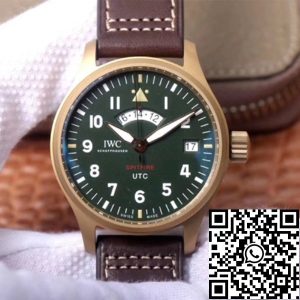 Replica IWC Pilot Spitfire IW327101 1:1 Best Edition ZF Factory Green Dial Swiss ETA82710