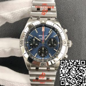 Replica Breitling Chronomat AB0134101C1A1 1:1 Best Edition GF Factory Stainless Steel Blue Dial
