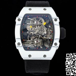 Replica Richard Mille RM27-02 Rafael Nadal Tourbillon 1:1 Best Edition RM Factory Black Strap
