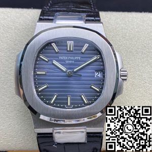 Replica Patek Philippe Nautilus 5711 1:1 Best Edition 3K Factory Blue Dial Cowhide Strap