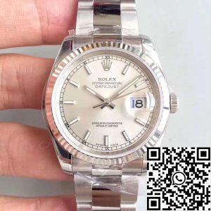 Replica Rolex Datejust II 36mm 126334 AR Factory 1:1 Best Edition Swiss ETA3135 Silver Dial