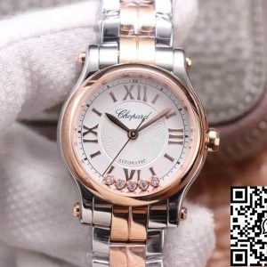 Replica Chopard Happy Diamonds 278573-6014 1:1 Best Edition YF Factory Rose Gold