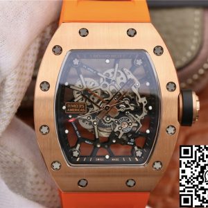 Replica Richard Mille RM035 Americas KV Factory 1:1 Best Edition Orange Strap