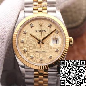 Replica Rolex Datejust M126233-0033 1:1 Best Edition EW Factory Champagne Dial Swiss ETA3235