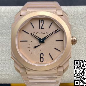 Replica Bvlgari Octo Finissimo 102912 40MM 1:1 Best Edition BV Factory Rose Gold