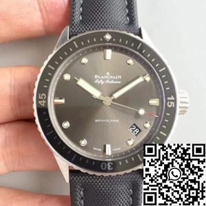 Replica Blancpain Fifty Fathoms Bathyscaphe 5000-1110-B52A ZF Factory 1:1 Best Edition Swiss ETA1315