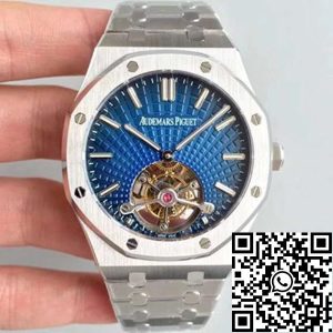 Replica Audemars Piguet Royal Oak 26522OR.OO.120OR R8 Factory 1:1 Best Edition Swiss Tourbillon Blue Dial