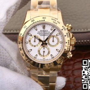 Replica Rolex Daytona Cosmograph M116508-0001 1:1 Best Edition JH Factory White Dial