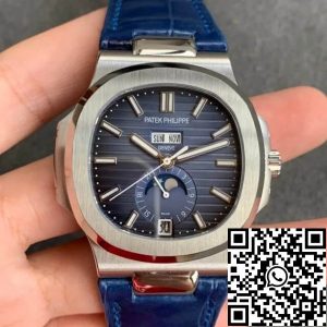Replica Patek Philippe Nautilus 5726/1A-014 1:1 Best Edition GR Factory Blue Leather Strap
