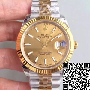 Replica Rolex Datejust 41 126333 EW Factory 1:1 Best Edition Swiss ETA3255 904L Stainless Steel Jubilee Bracelet