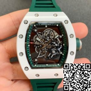 Replica Richard Mille RM055 1:1 Best Edition KV Factory V2 Ceramic Green Strap