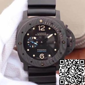 Replica Panerai Luminor Submersible PAM616 VS Factory 1:1 Best Edition Swiss ETA P9000 Superlumed Black Dial