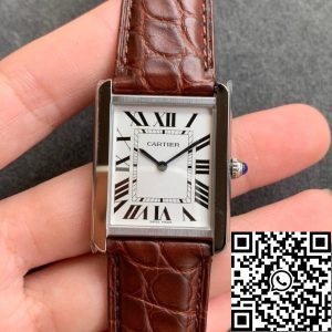 Replica Cartier Tank WSTA0028 1:1 Best Edition K11 Factory Brown Strap