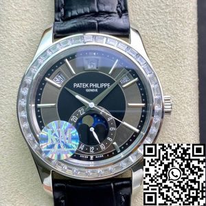 Replica Patek Philippe Grand Complications 5205G 1:1 Best Edition KM Factory Diamond Bezel