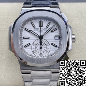 Replica Patek Philippe Nautilus 5980/1A-019 1:1 Best Edition PPF Factory White Dial