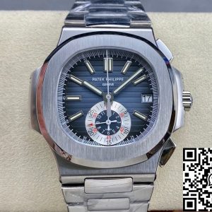 Replica Patek Philippe Nautilus 5980/1A-001 1:1 Best Edition PPF Factory Blue Dial