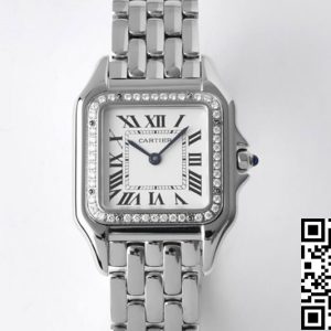 Replica Panthere De Cartier W4PN0008 27MM 1:1 Best Edition BV Factory White Dial