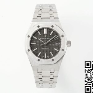 Replica Audemars Piguet Royal Oak 15450ST.OO.1256ST.02 1:1 Best Edition APS Factory Gray Ruthenium Dial