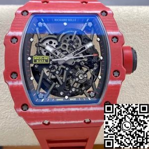 Replica Richard Mille RM35-02 1:1 Best Edition T+ Factory Carbon Fiber Red Rubber Strap