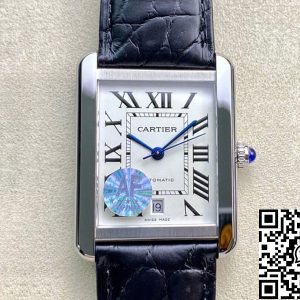 Replica Cartier Tank W5200027 1:1 Best Edition AF Factory Silvery White Dial