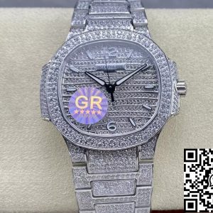 Replica Patek Philippe Aquanaut 7118/1450G-001 1:1 Best Edition GR Factory Diamond Dial