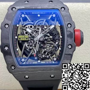 Replica Richard Mille RM35-02 1:1 Best Edition T+ Factory NTPT Carbon Fiber Black Strap