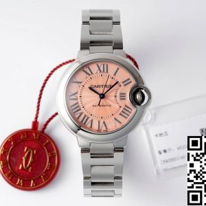 Replica Ballon Bleu De Cartier WSBB0046 33MM 1:1 Best Edition AF Factory Pink Dial