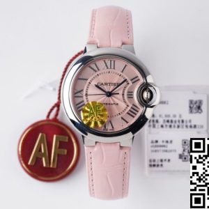 Replica Ballon Bleu De Cartier WSBB0002 33MM 1:1 Best Edition AF Factory Pink Dial