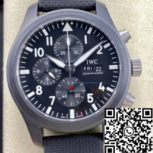Replica IWC Pilot TOP GUN IW389101 1:1 Best Edition TPS Factory Black Ceramic