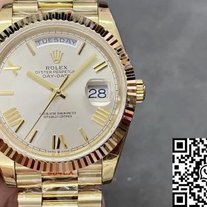 Replica Rolex Day Date M228238-0002 1:1 Best Edition GM Factory Silver Dial