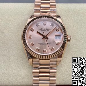 Replica Rolex Datejust M278275-0031 31MM 1:1 Best Edition GS Factory Rose Gold