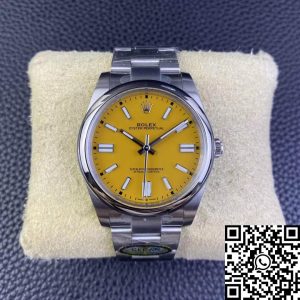 Replica Rolex Oyster Perpetual M124300-0004 41MM 1:1 Best Edition Clean Factory Yellow Dial
