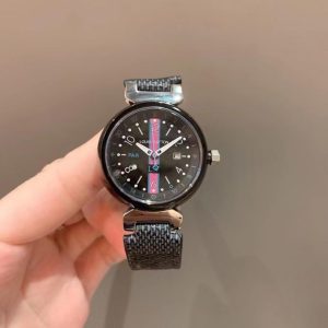 Replica LOUIS VUITTON LV 904l Stainless Steel Quartz Watch 33MM