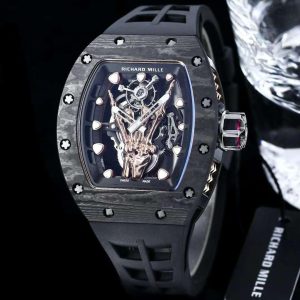 Replica Richard Mille Carbon Fiber Automatic Machine Watch 42MM