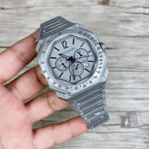 Replica BVLGARI 904l Stainless Steel Quartz Watch 42MM