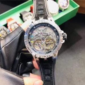 Replica Roger Dubuis 904l Stainless Steel Automatic Machine Watch 46MM