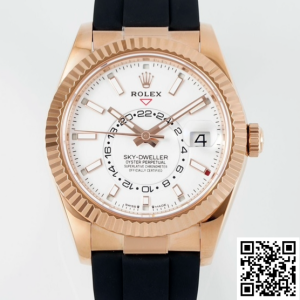 Replica Rolex Sky Dweller m326235-0004 1:1 Best Version ZF Factory V2 Rose Gold