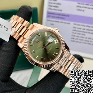 Rolex Day-Date 40 228235 Gold Filled 18k with 150 gram weight green dial